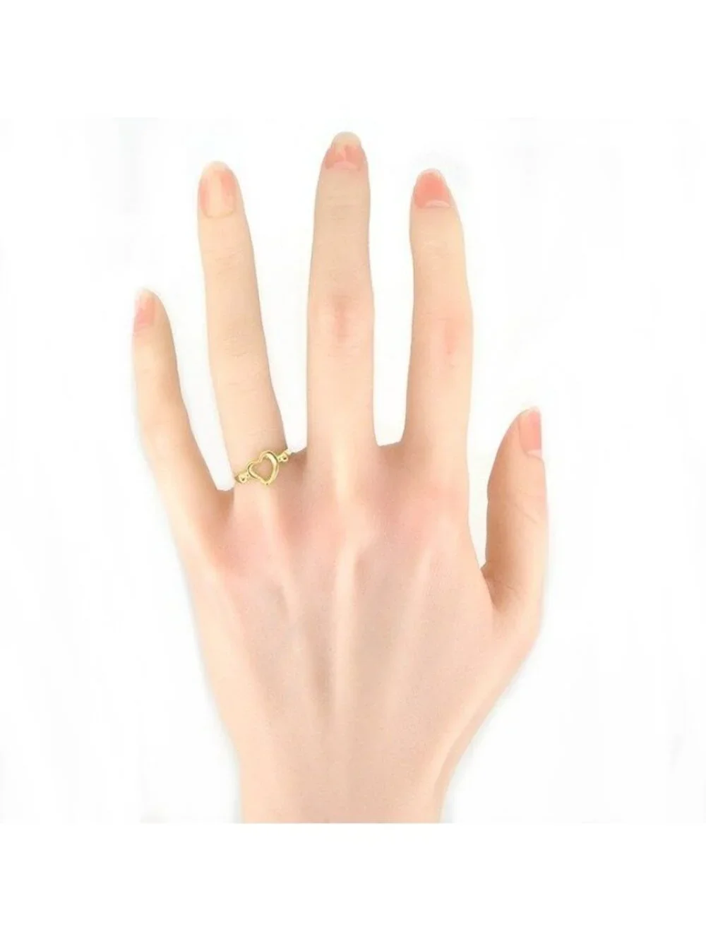 Tiffany & Co Ring Open Heart 18k Yellow Gold